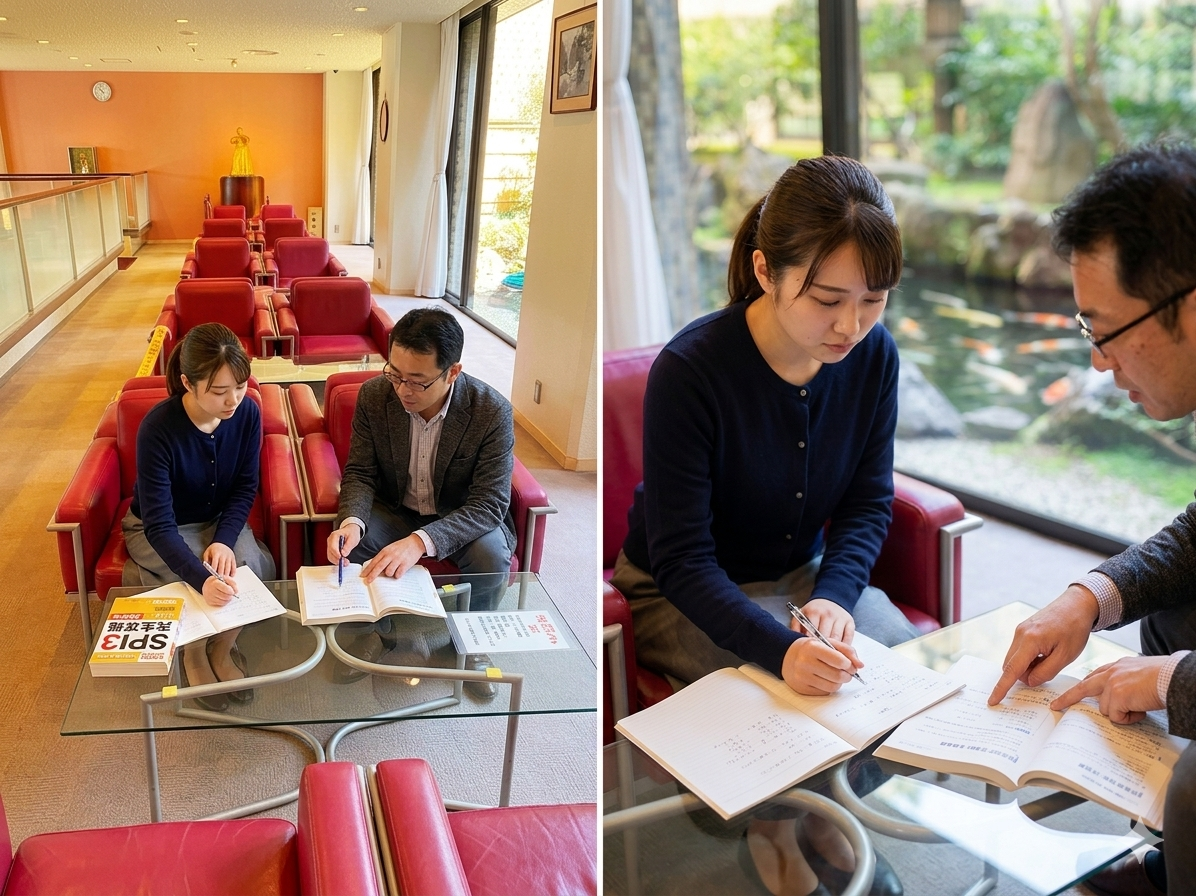 新大阪SPI数学塾で転職SPI受験の個別指導を受ける社会人の受講風景
